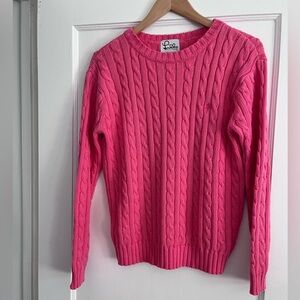 Lilly Pulitzer Vibrant Pink Cable Knit Sweater